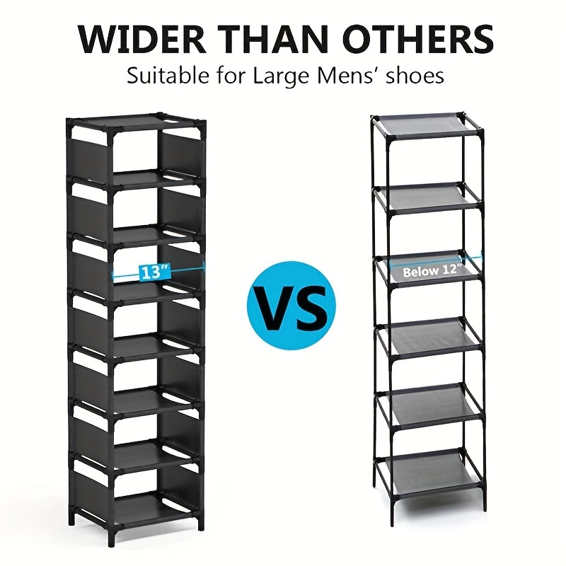 Fiducial Home 10 Tiers Shoe Rack Space Saving Vertical Single Pairs Sturdy Shoe Shelf Storage Organizer