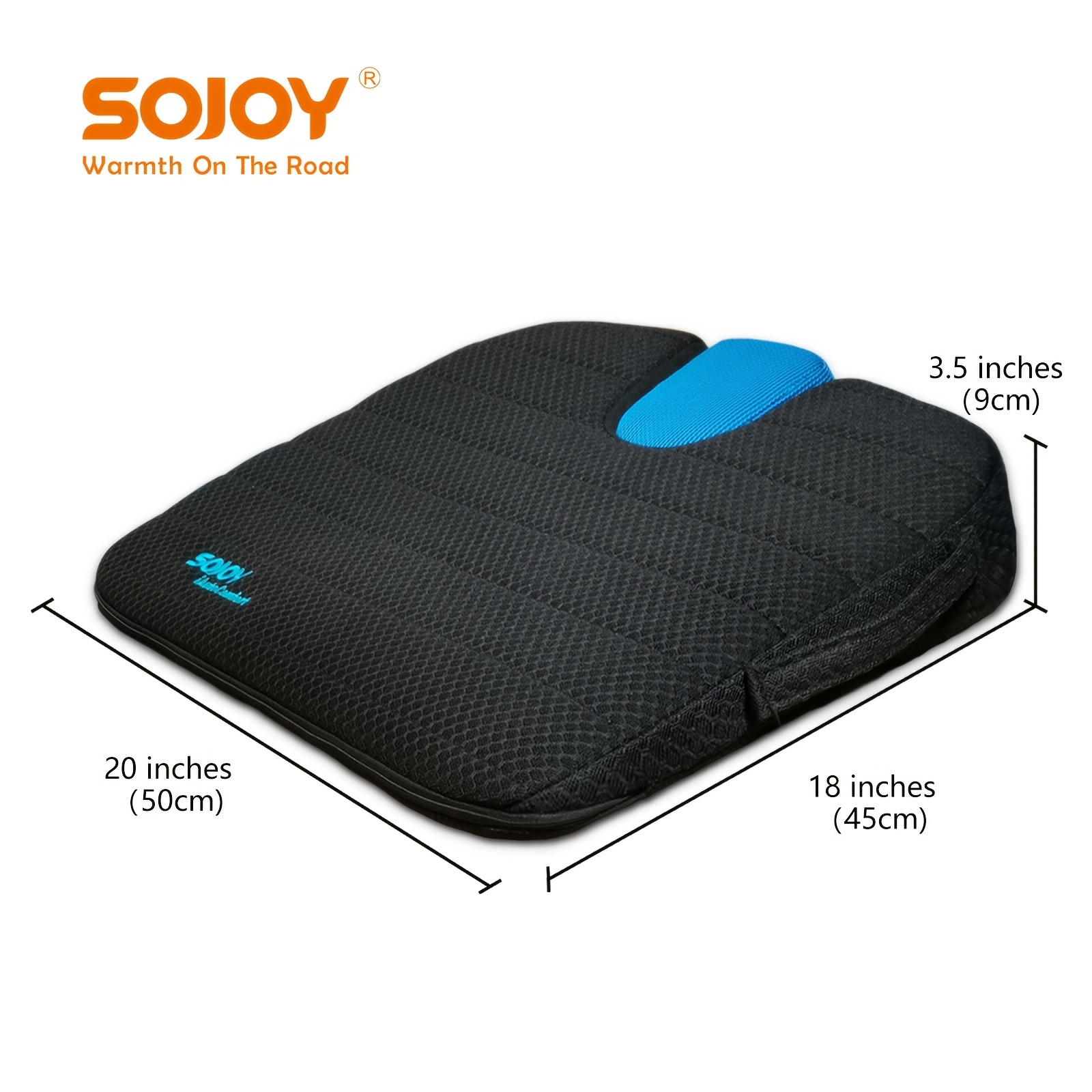 Sojoy Large Wedge Cushion For Home Office Chair Wheelchair, Car Seat Cushion  With U-cut For Tailbone Relief - Temu