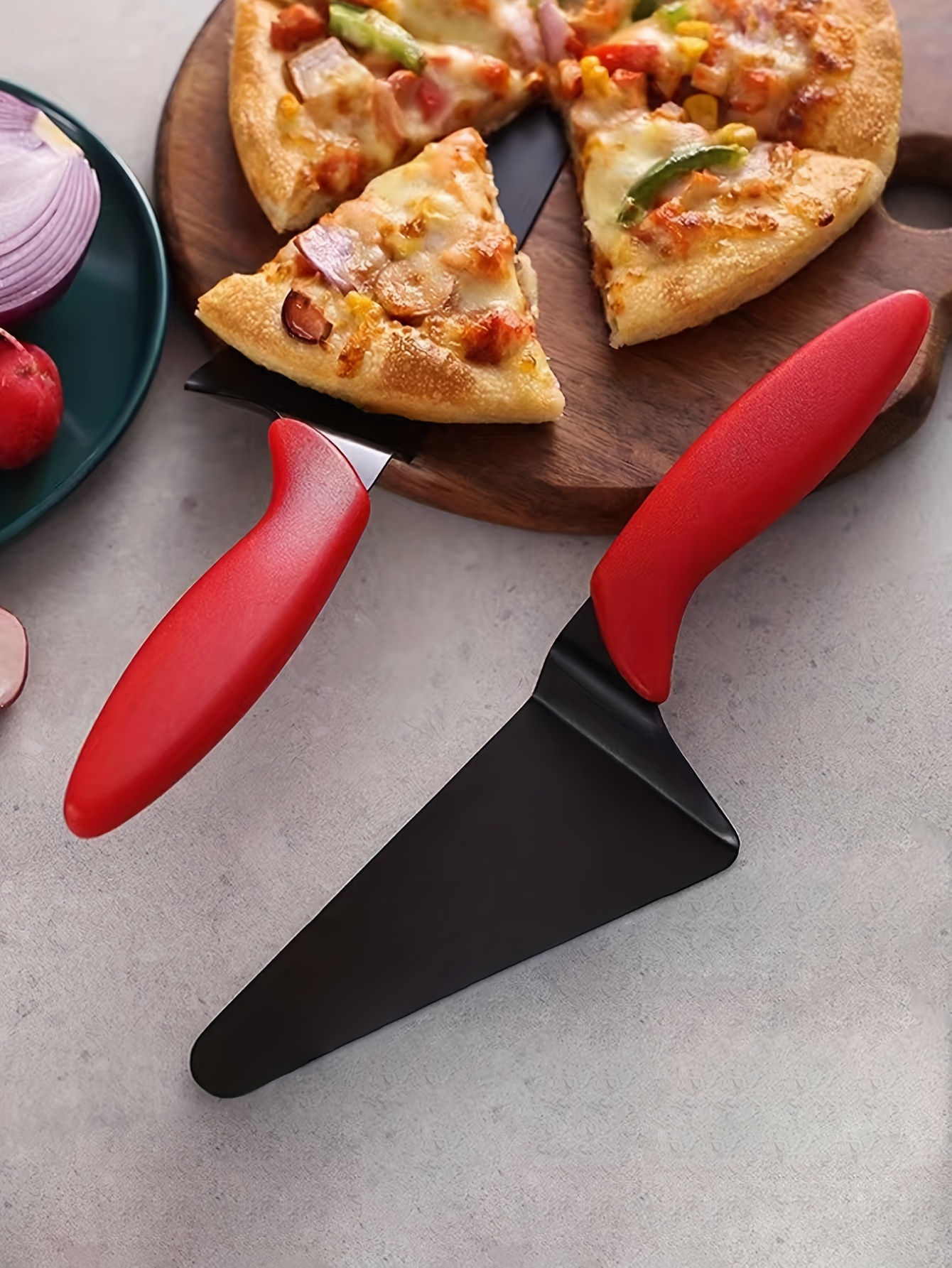 Cake-Pizza Server Spatula Dessert-Pie Cutter Serving Set Tools, 2