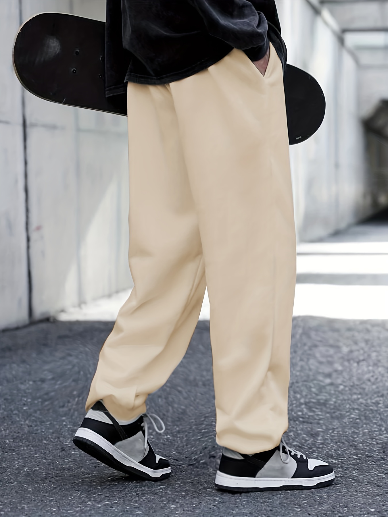 Casual Stretch Drawstring Joggers Men's Pants Spring Summer