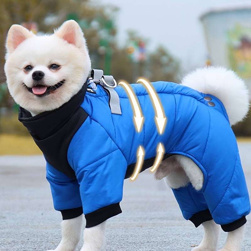 dog coat with leash hook