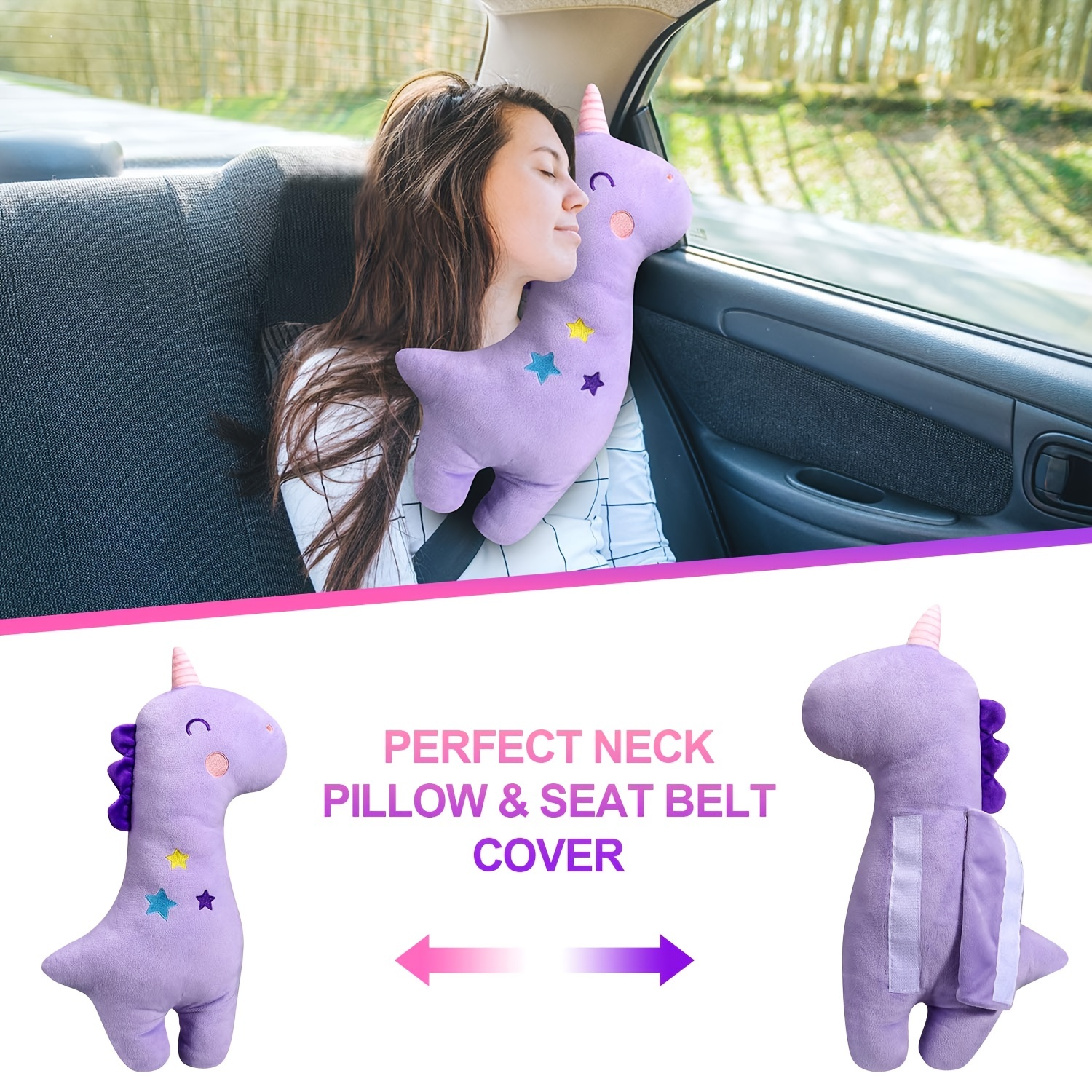 Baby Kids Car Seatbelt Sleeping Pillow Shoulder Soft Cushion Pad 