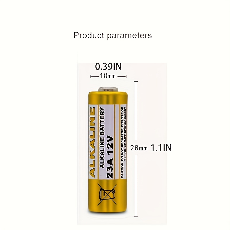 1 Batteries 23A 12V 23A12V 12V23A L1028 Dry Alkaline Battery 12
