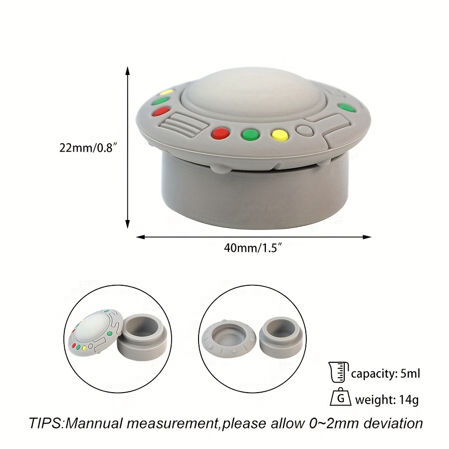 Electronics 5ml Silicone Container Smoking Accessory Nonstick Wax