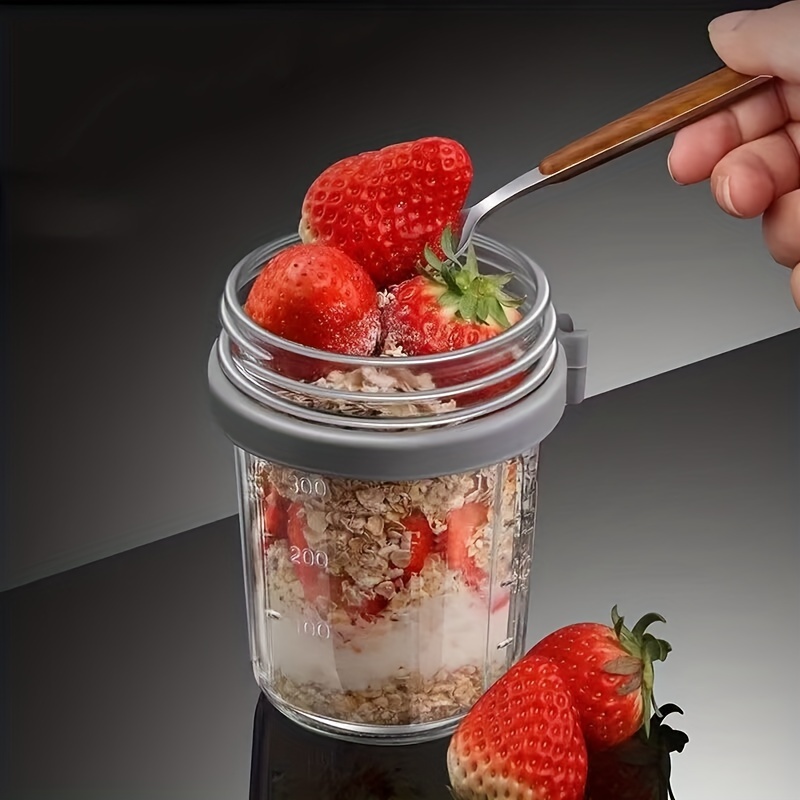 Overnight Oats Jar Overnight Oats Containers With Lid - Temu