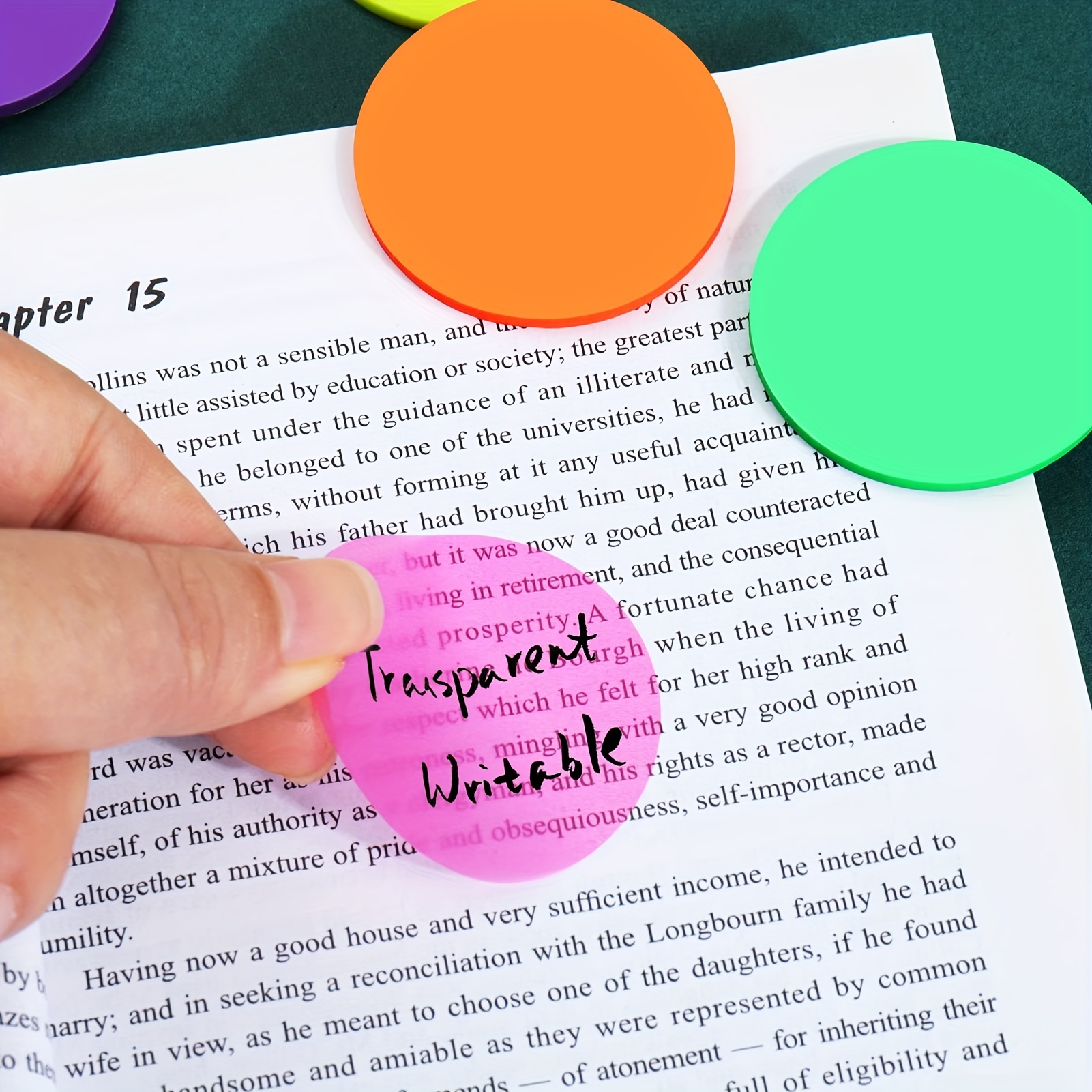 Sticky Tabs Book Tabs Writable Morandi Translucent Book - Temu
