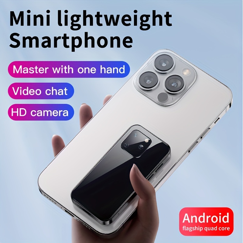 Super Pequeño Mini Smartphone 3G Red 2.5 Pulgadas Mini Teléfono 1GB+8GB  Quad Core Dual SIM Android El Mundo Más Pequeño Desbloqueado Niños 3D Glass