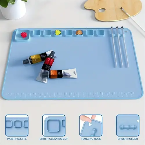 Create Masterpieces With Kids' Silicone Painting Mats - Art Crafts