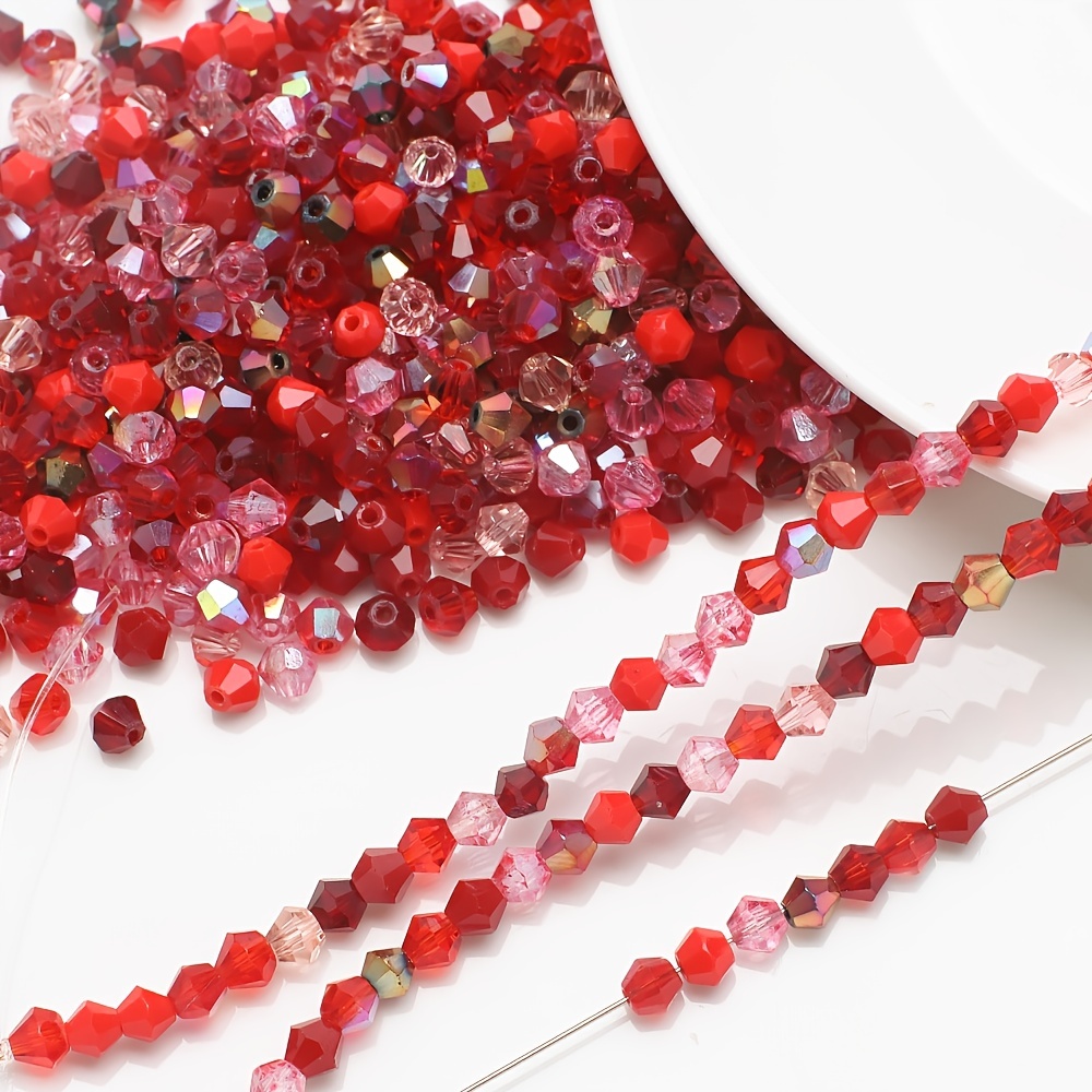 Flat Bead Colors Mixed Crystal Glass Beads Diy Jewelry - Temu