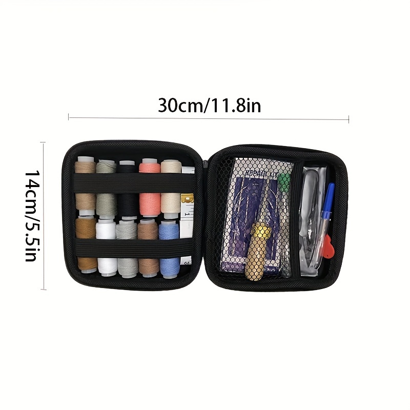 Leather Repair Sewing Kit, Leather Working Tools With Pro Waxed Thread,  Large Eye Hand Sewing Needles, Heavy Duty Sewing Kit For Car, Upholstery