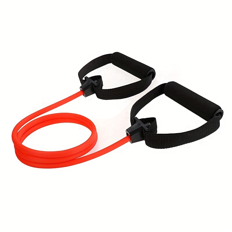 strengthen your muscles with this durable yoga resistance band non slip foam handle gym sports fitness workouts equipment details 6