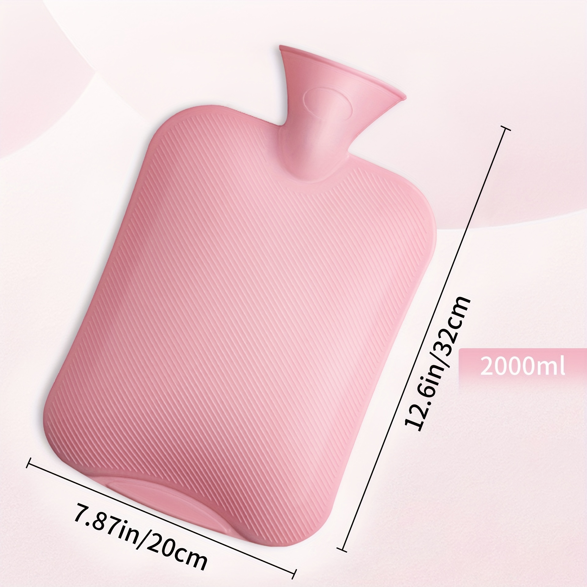 320ml Hot Water Bottle with Knited Cover, Mini Hot Water Bag for Pain  Relief, Waist, Back, Neck, Shoulders, Small Leak Proof Hot Water Bottle  with