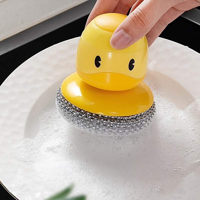 Dish Brush With Soap Dispenser, Dishwashing Kitchen Scrub Brushes Dish  Scrubber With Holder Drip Tray, For Cleaning Pan, Pot, Sink - Temu Mexico
