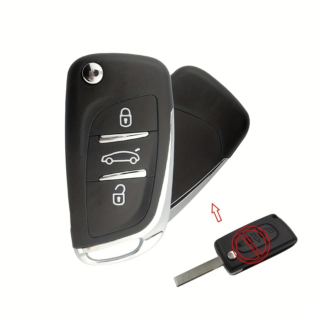 Carcasa llave Peugeot 307, con dos botones