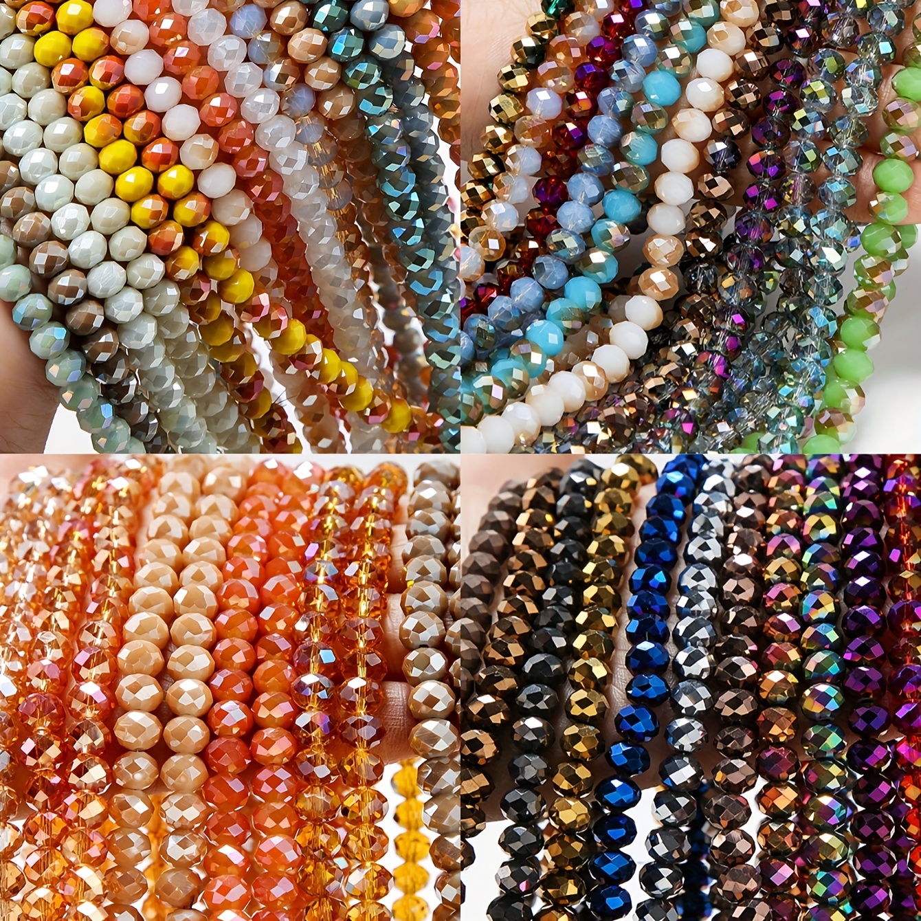 Beads / beads crystals / peach / 12x9mm 73pcs SZKROP12016 - Manzuko