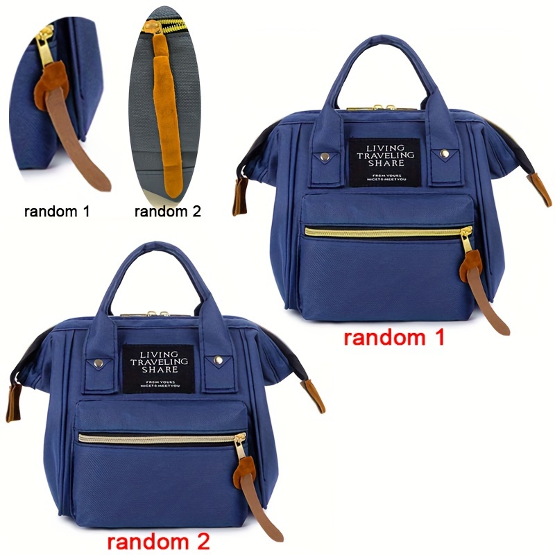 Anello Backpack Dark Blue, Women's Fashion, Bags & Wallets