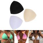 Triangle Shape Removable Sponge Bra Pad Breathable Bra Push Up Bra Breast Insert Pads Breast Enhancers Shaper For Bikini Swimsuit Sports Bra Yoga Bra