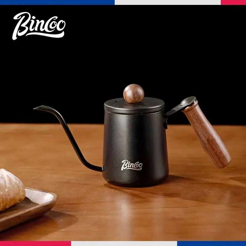 bincoo mini gooseneck pot gooseneck kettle spout drip coffee maker kettle outdoor portable pour over coffee pot 350ml details 7