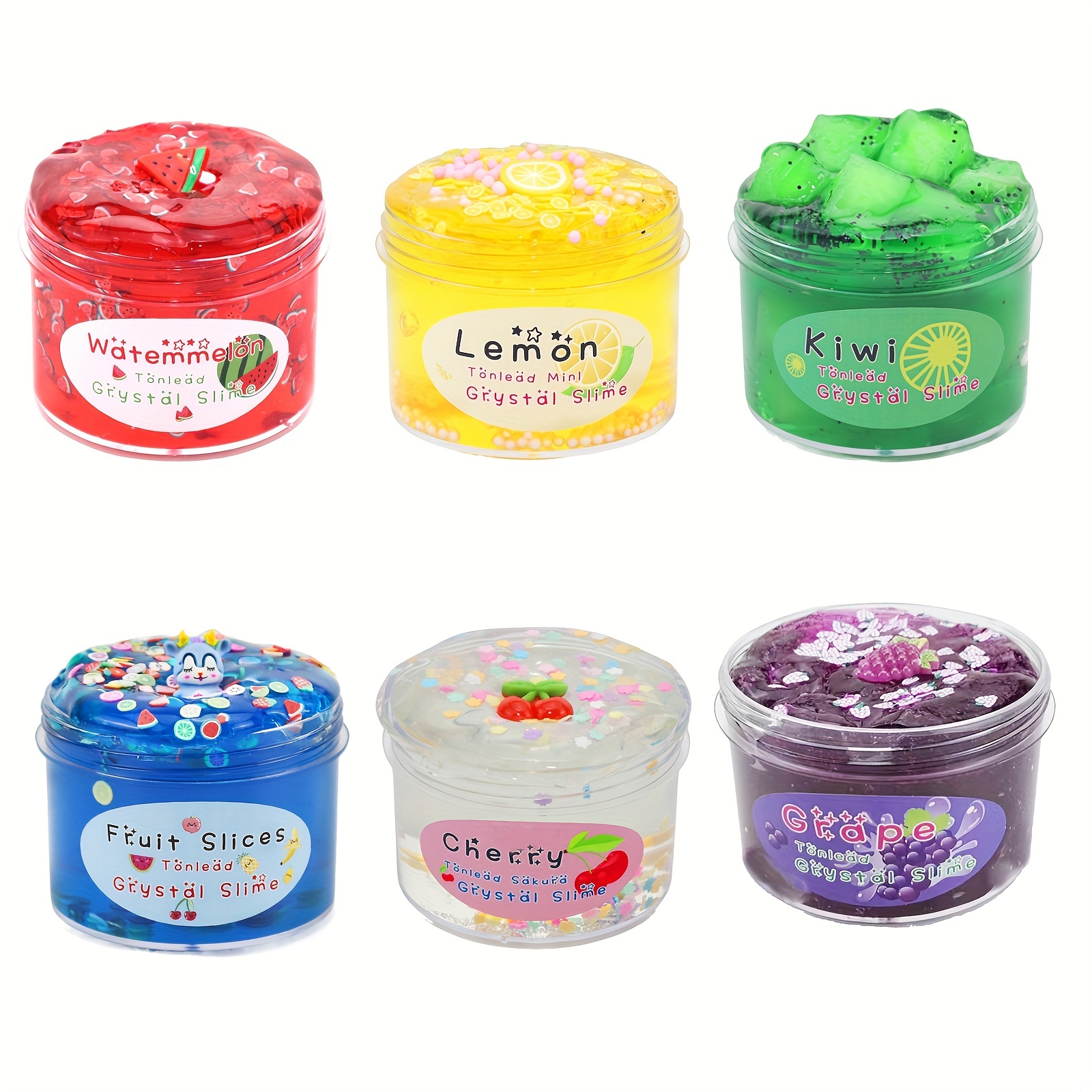 Toy Fruit crystal mud Scented Stress Relief Clay Soft Slime Clay
