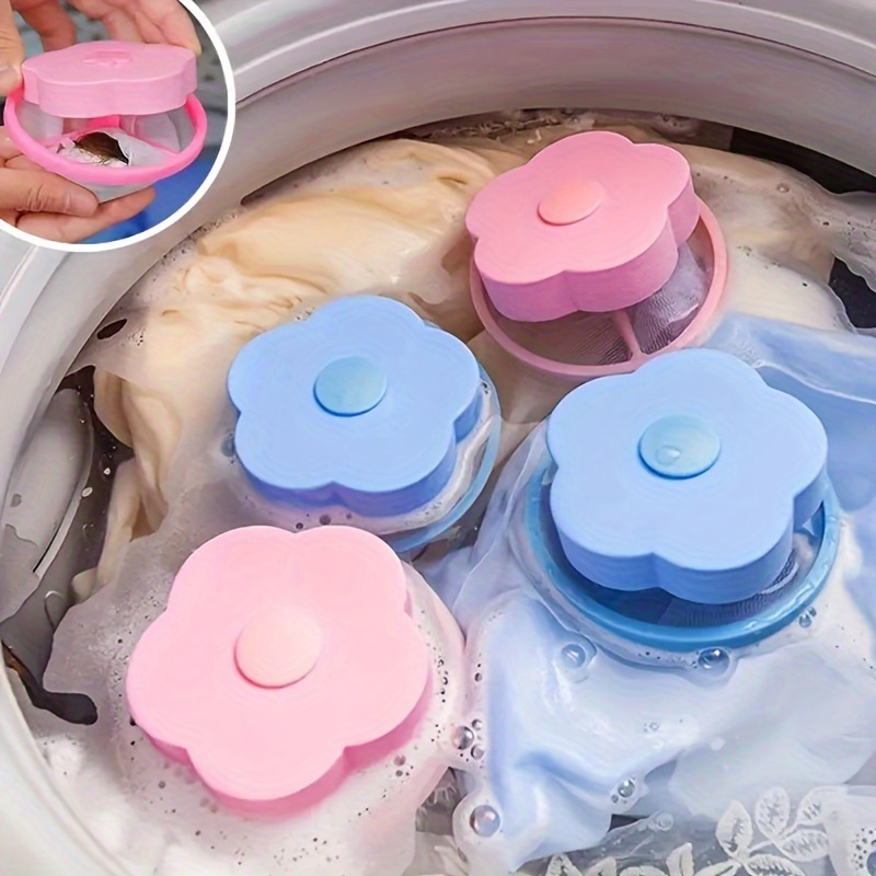 1pc/2pcs Washing Machine Lint Catcher - Filter Mesh Bag Clean Ball Bag,  Dirty Fiber Collector, Filter Laundry Ball Tray