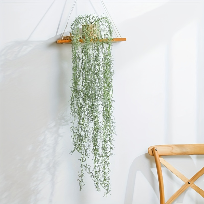 2 Pack Artificial Hanging Vines Plants Fake Ivy Ferns for Outdoor UV Resistant for Wall Indoor Hanging Baskets Wedding Garland Decor