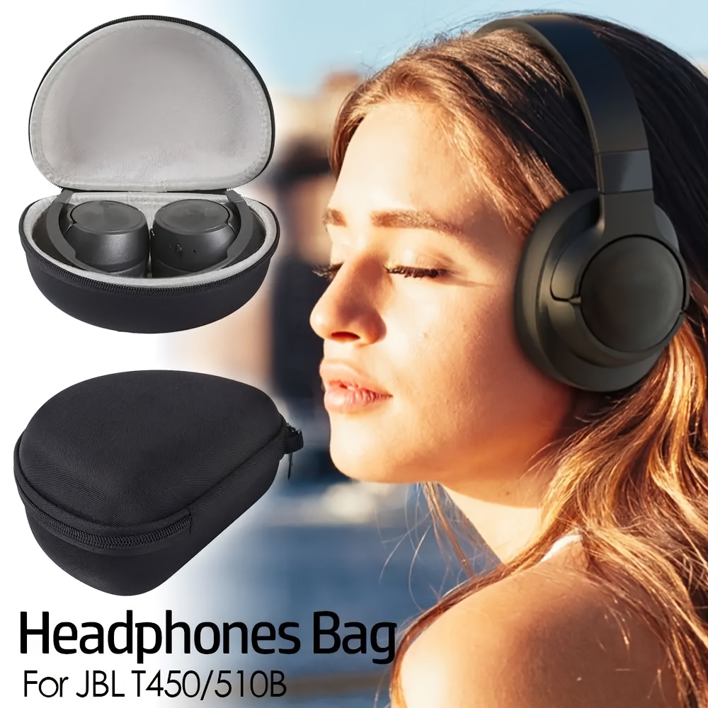 Funda para auriculares Bluetooth JBL Tune 510BT/ Sony WH-CH520 On-Ear  Bluetooth, estuche de viaje duro