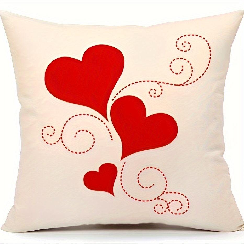 Valentine's Day Throw Pillow Covers, Watercolor Flower Gnome Loving Heart  Bicycle Holiday Decor Cushion Cases,for Couch Sofa Living Room  Outdoor,,without Pillow Inserts - Temu