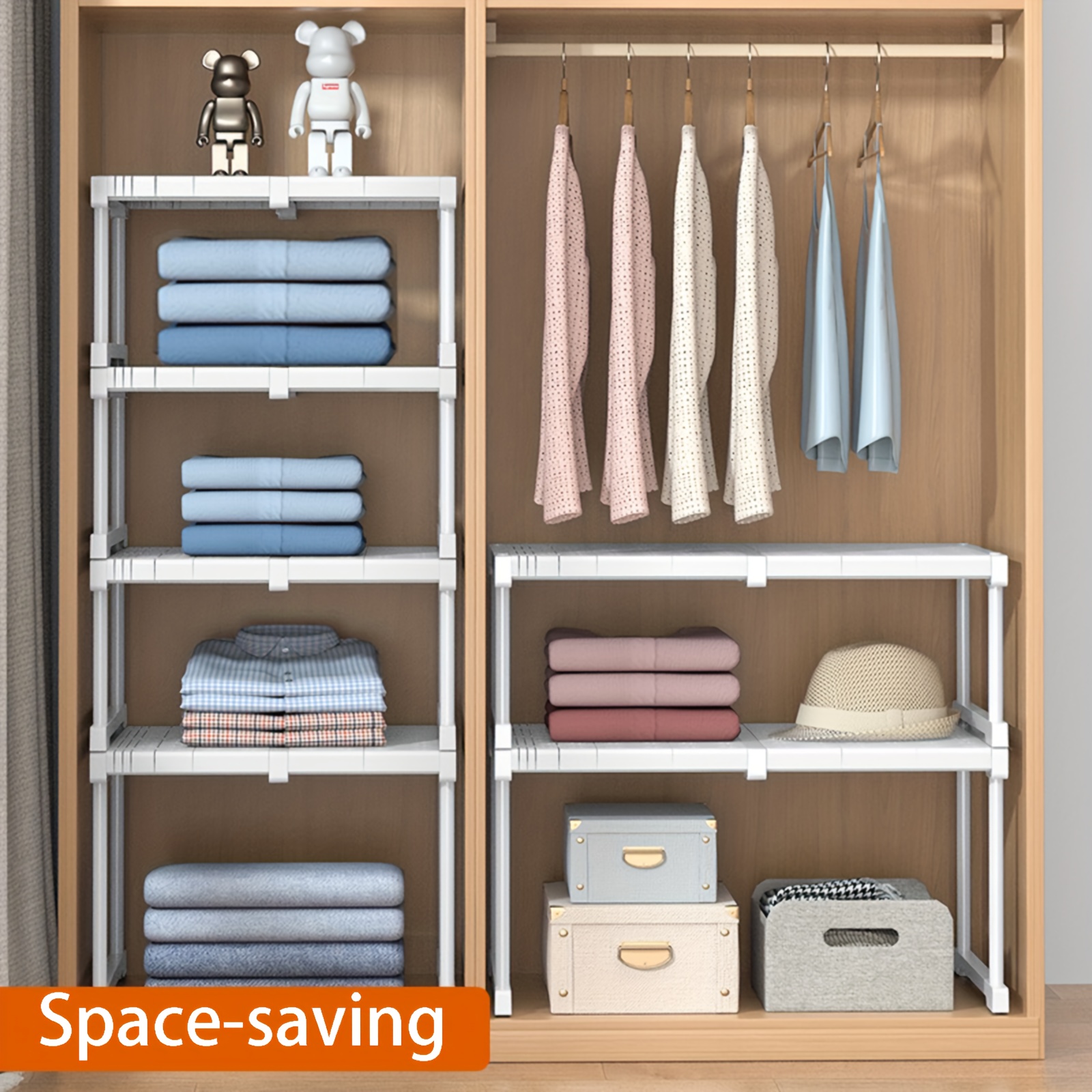 Wardrobe Cabinet Closet Partition Shelf Dividers Multifunction