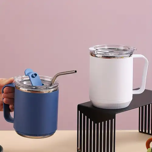 Insulated Coffee Mug With Handle Shatterproof 304 Stainless - Temu