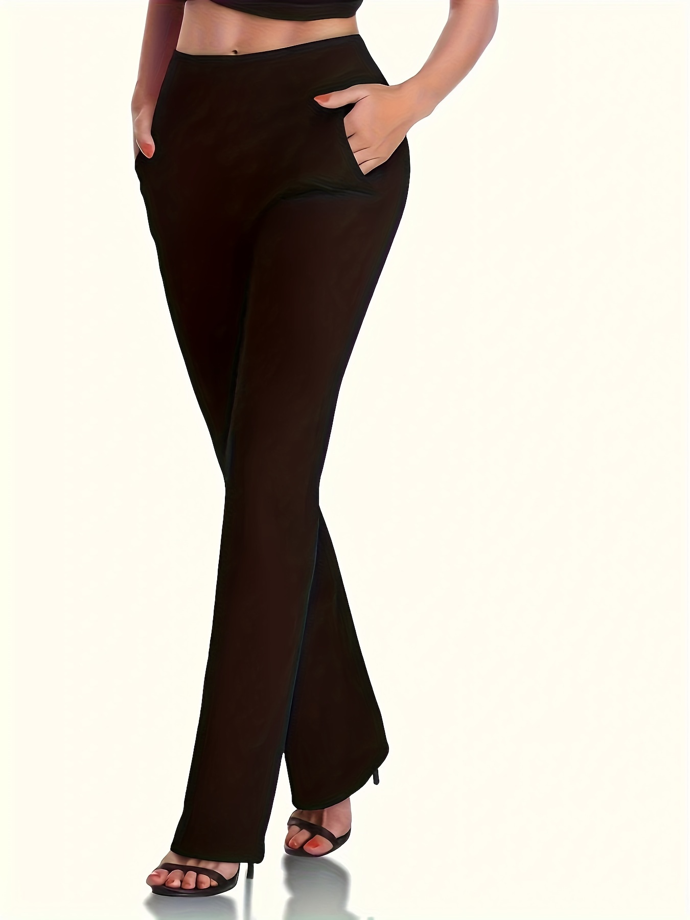 Plain Khaki Women Plus Size Straight Leg Trouser, For Casual Wear at Rs  2999/piece in Bengaluru
