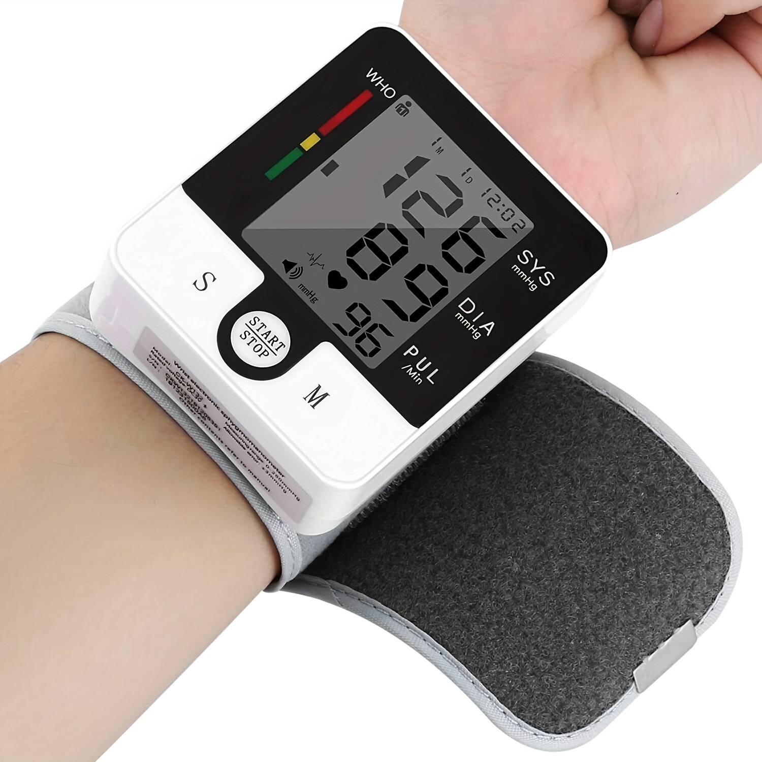 Blood Pressure Machine Wrist Blood Pressure Monitor Lcd - Temu