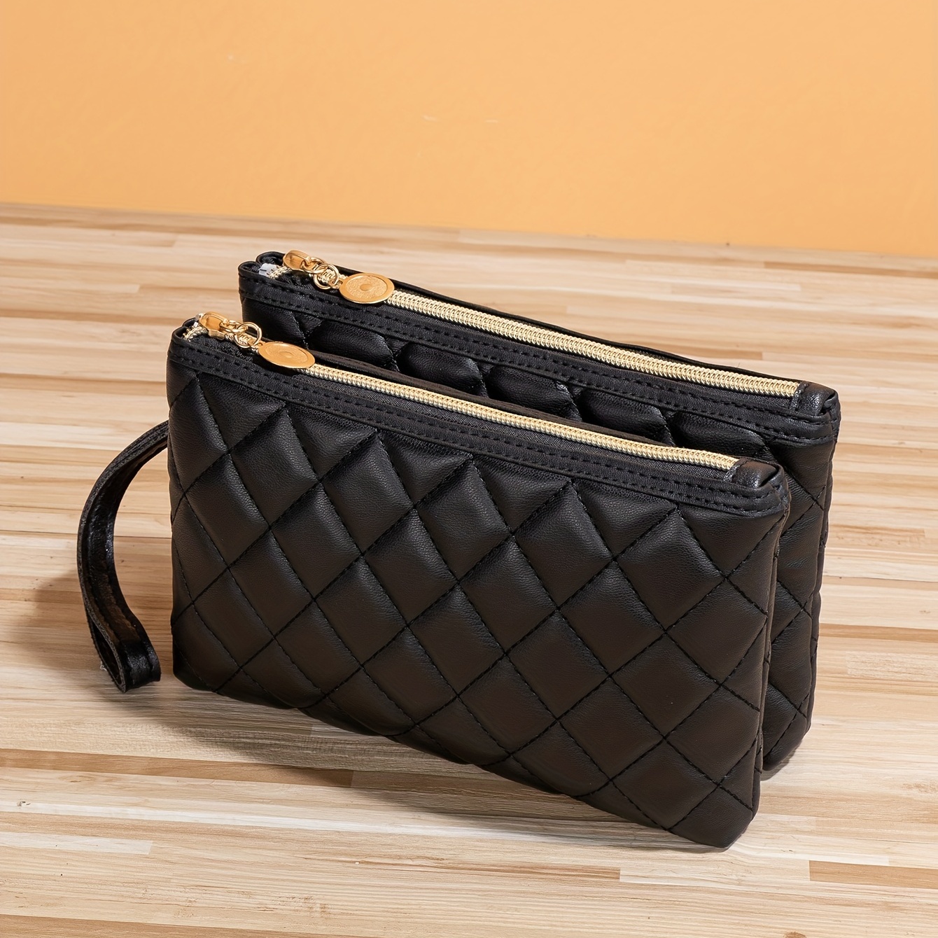 QuiltedClutch Women's Quilted Texture Clutch Bag