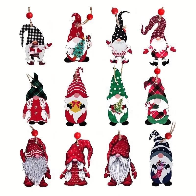 Gnome Stained Window Hangings Gnomes Christmas Elf Fall Home - Temu