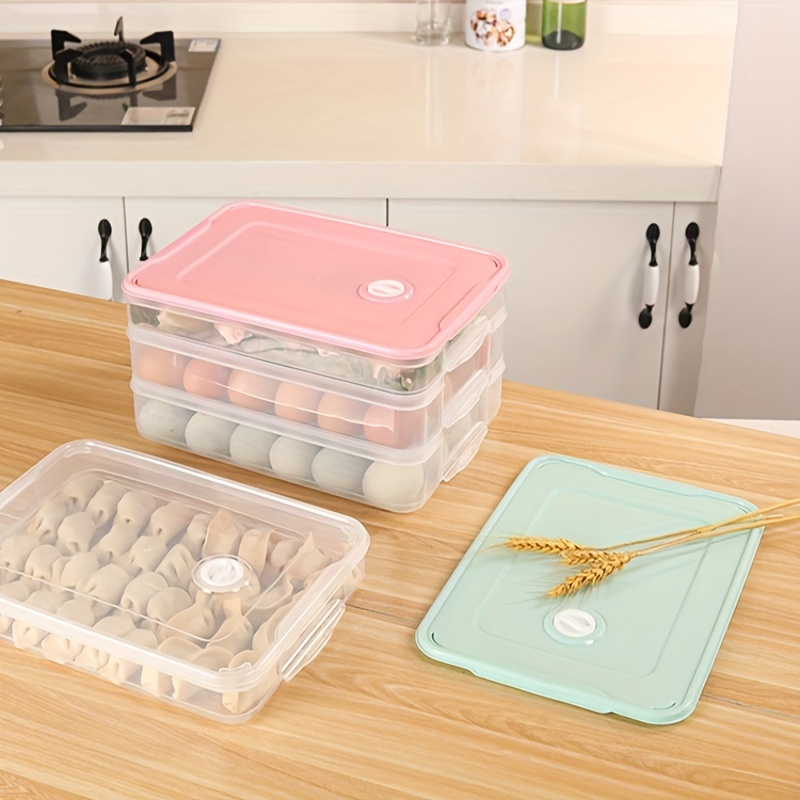  Dumpling Box,1Pc Clear Home Kitchen Frozen Dumpling