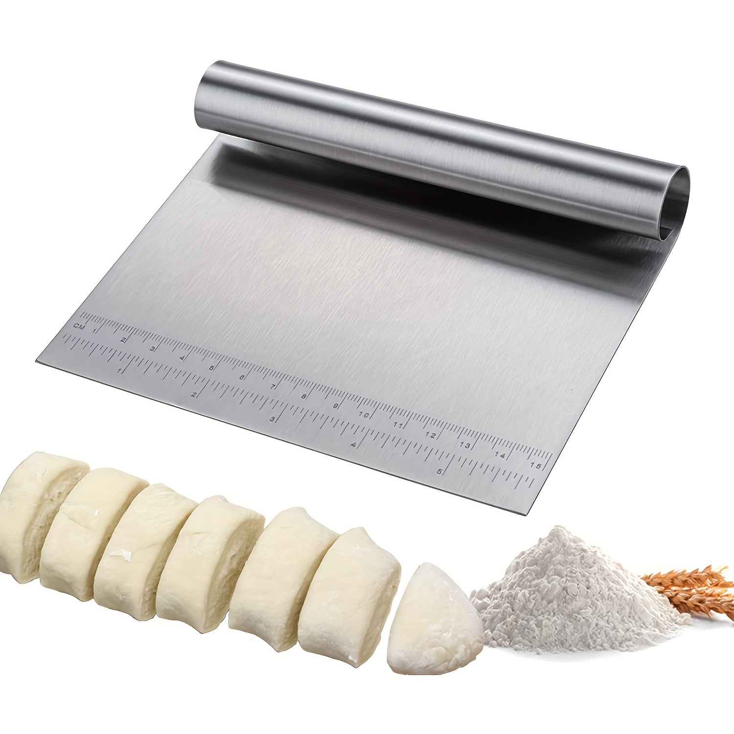 Stainless Steel Flour Cutters, Dough Cutters & Spatulas, Kitchen Baking &  Cooking Supplies - Temu
