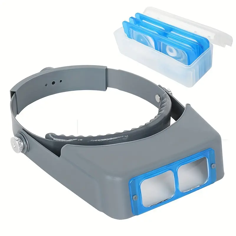 1pc 1.5X 2X 2.5X 3.5X Headband Magnifier With Optical Glass Lens, Binocular  Magnifying Glass, Jewelry Visor Magnifier Glass Loupe, Mobile Phone Repair