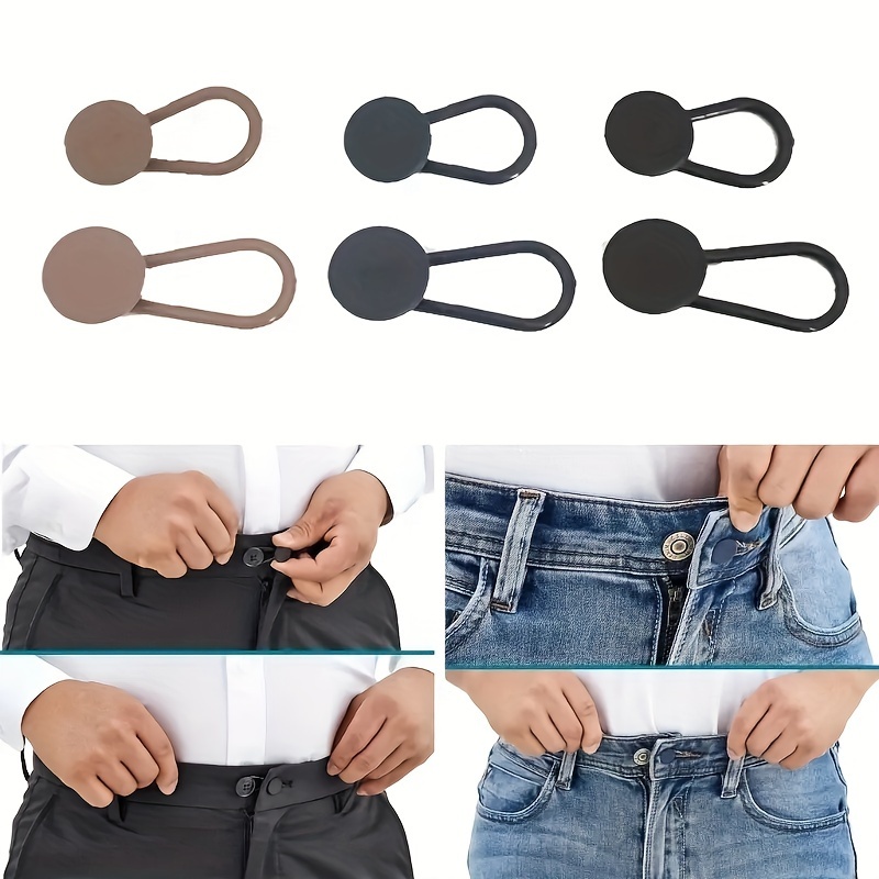 5PCS Pants Waist Extenders with Metal Hook Waistband Extender Set for  Pants, Jeans, Trousers and Skirts