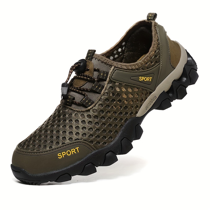 Mens Mesh Breathable Water Shoes Non Slip Quick Drying Lace Shoes Swimming  Boating Fishing Surfing, Discounts Everyone