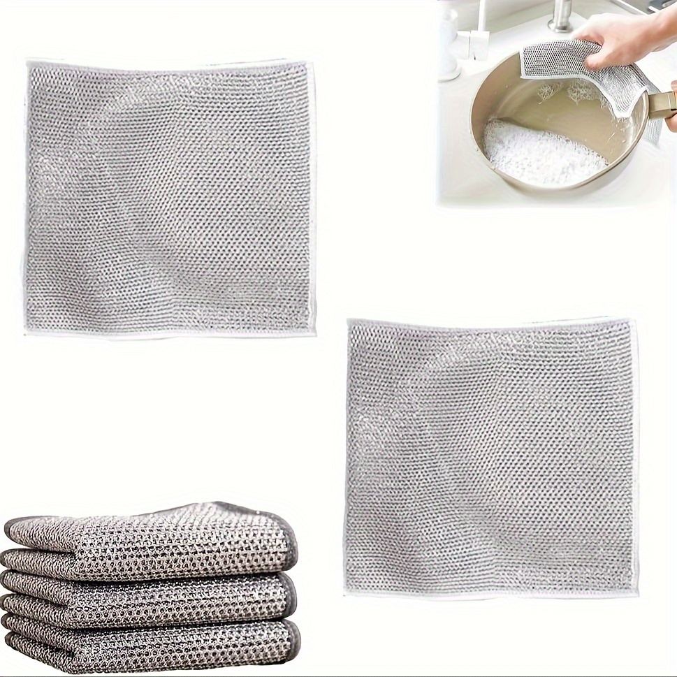 Wire Scouring Pad Multifunctional Non scratch Wire Dishcloth - Temu