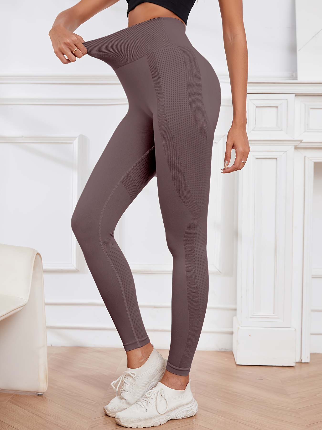 Workout Leggings for Women Tummy Control Ribbed Seamless Gym Leggings High  Waist Compression Yoga Pants : : Clothing, Shoes & Accessories