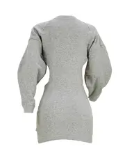 plus size cut out lantern sleeve sweatshirt dress womens plus slight stretch sporty sweatshirt dress details 12