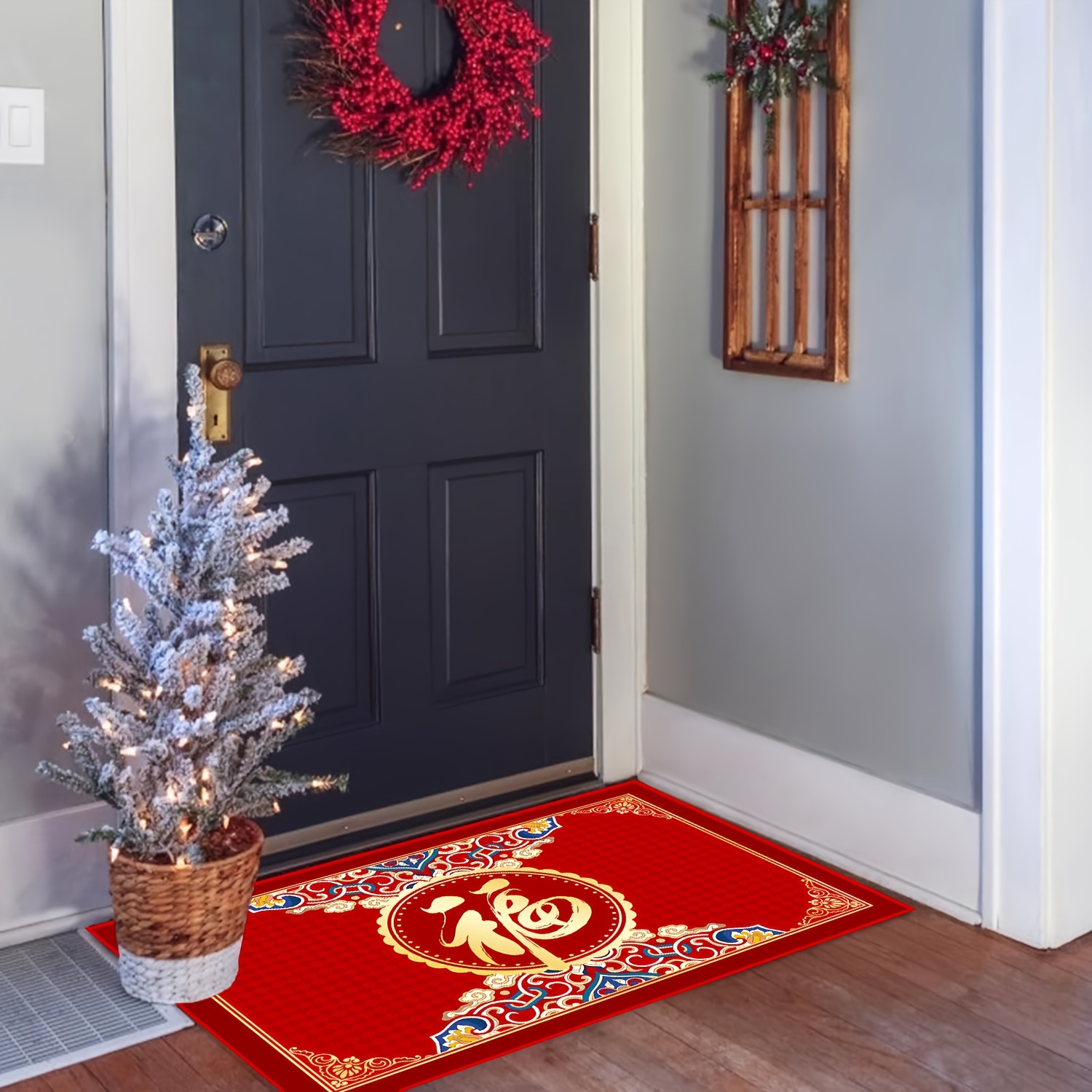 Christmas Door Mat Xmas Welcome Non-Slip Washable Door Mat Rug - China  Christmas Decoration and Christmas Ornament price