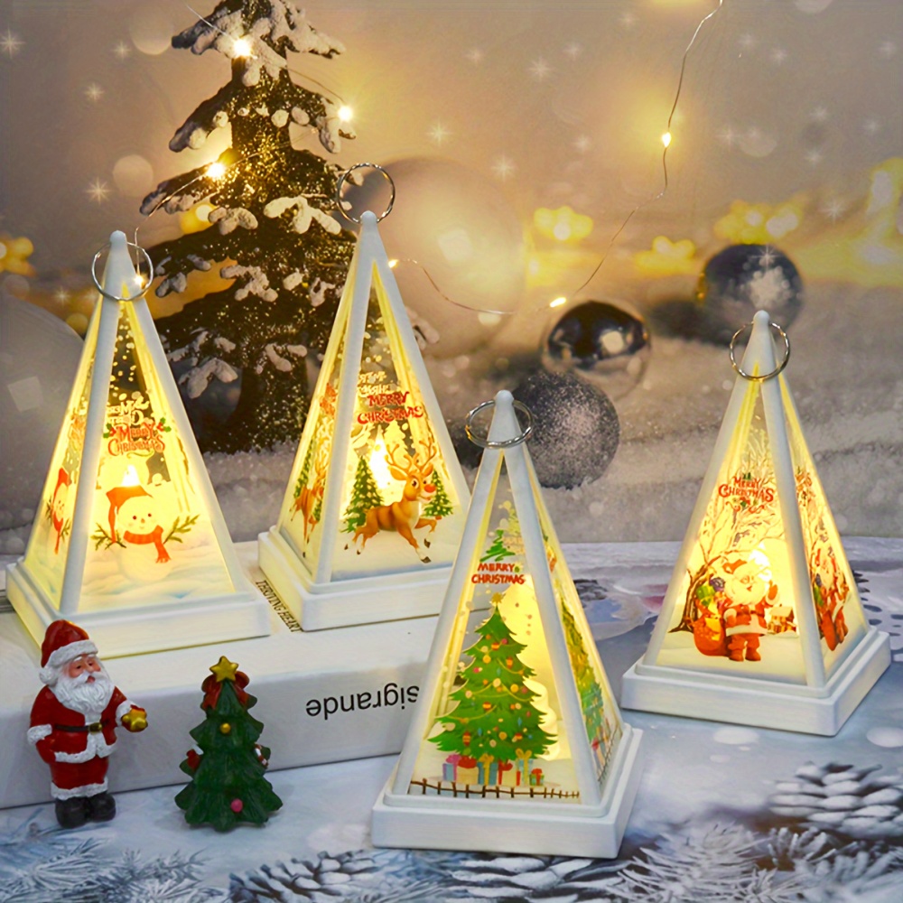 1pc Lumière Nuit Led 3d Noël Décorations Noël Maison Lampe - Temu