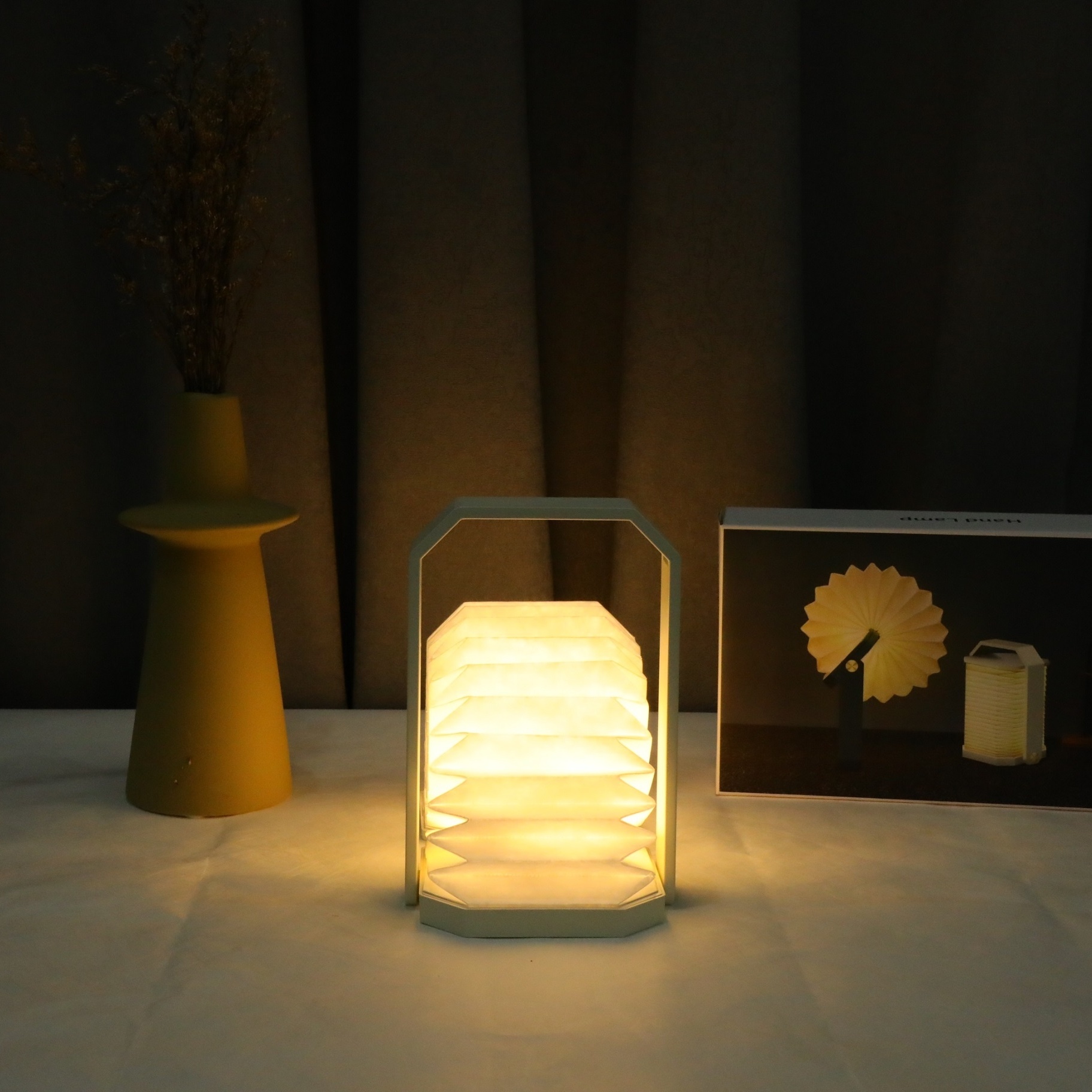 Paper Lantern Table Lamp Decorative Paper Lamp For Office Bedroom