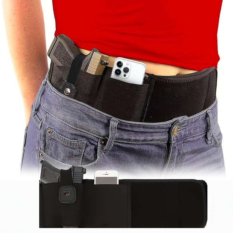 Tactical Belly Band Holster for Concealed Carry Elastic Gun Holder