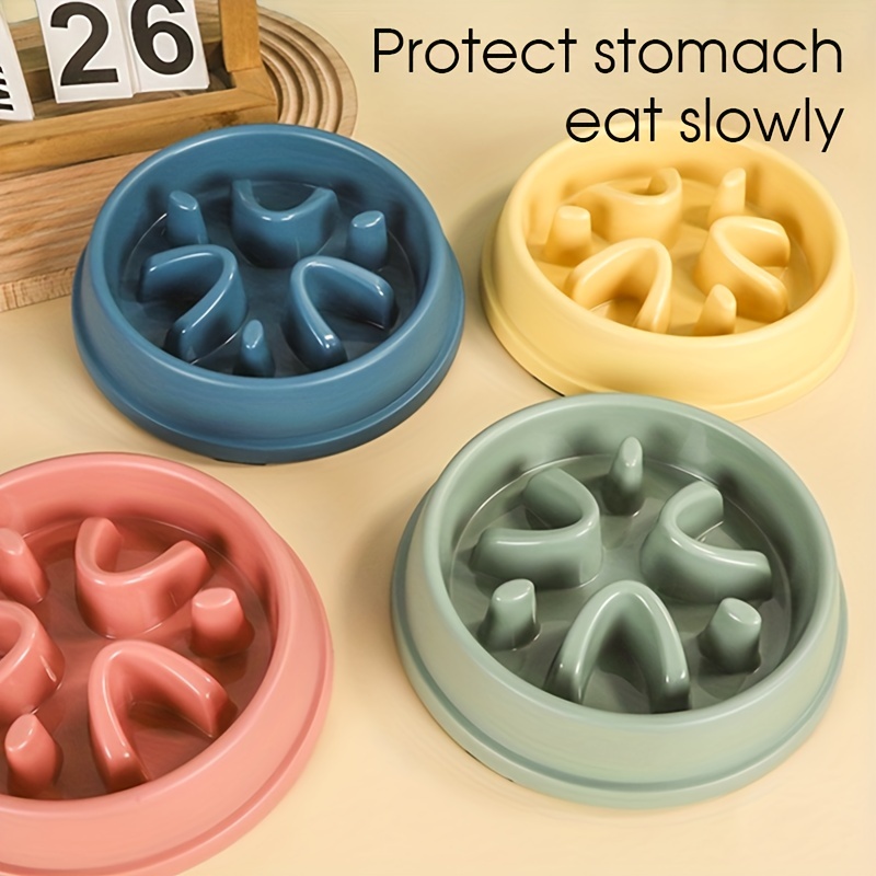 Anxiety relieving Slow Feeder Pet Bowl For Dogs And Cats - Temu