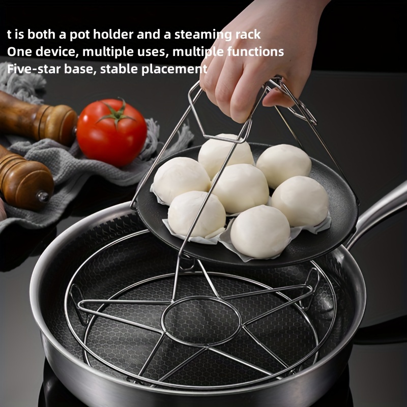 304 Stainless Steel Steaming Rack For Home Use Heat Insulation Pot