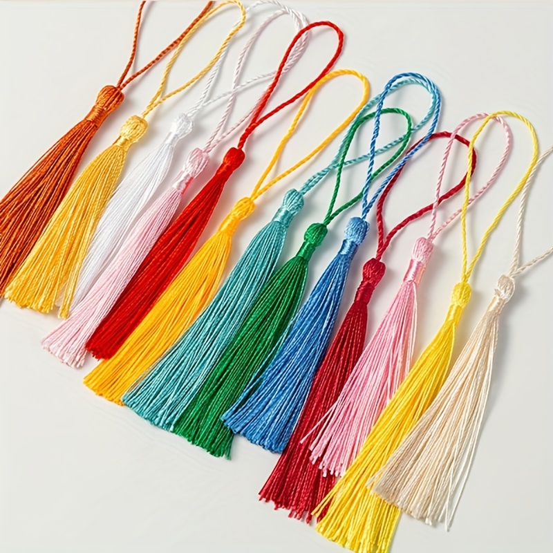 Tassel Silk Trim Floss Bookmark Tassels Mini Tassels For Diy - Temu