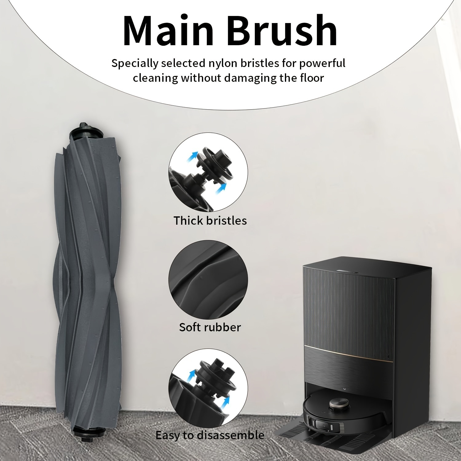 Main Side Brush Filter Dust Bag For Dreame L20 Ultra/X20 Pro Plus Vacuum  Cleaner