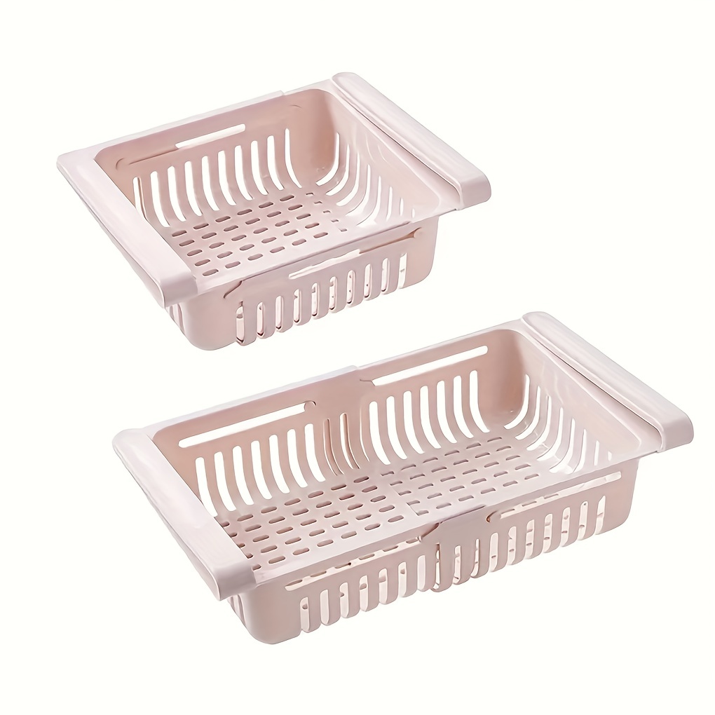 Fridge Storage Basket Shelf Organizer Space Saver Food Storage